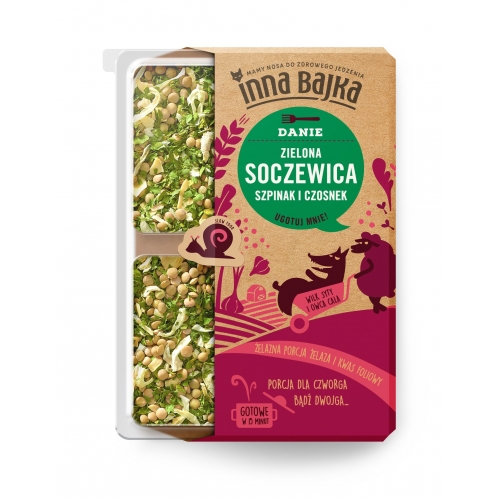 SOCZEWICA ZIELONA SZPINAK I CZOSNEK