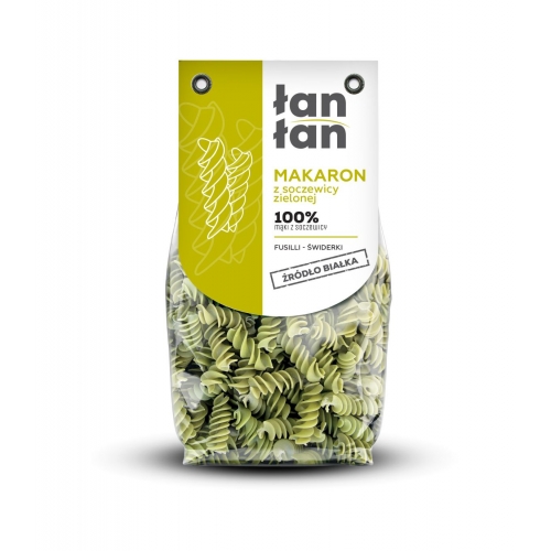 Makaron z soczewicy zielonej